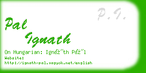 pal ignath business card